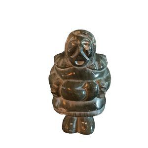 Inuit 1st Nation Carving "Singing Man" Signed JAMES  3 in tall